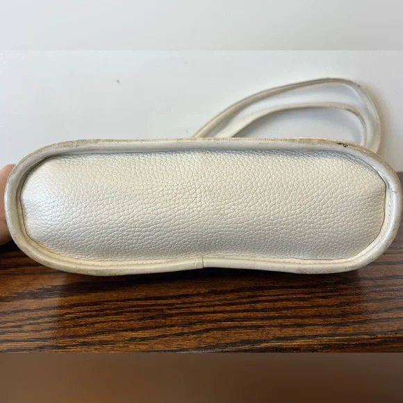 Brighton Fresca White Multicolor Colorful Hearts Leather Shoulder Bag Purse - Picture 7 of 16